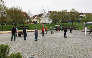 Maibaum Aufbau 2016