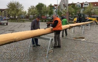 Maibaum Aufbau 2016