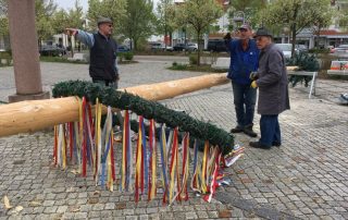 Maibaum Aufbau 2016