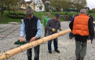 Maibaum Aufbau 2016