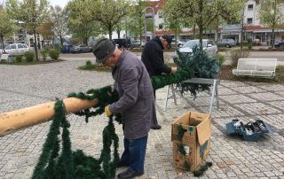 Maibaum Aufbau 2016