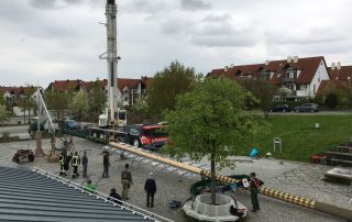 Maibaum Aufbau 2016