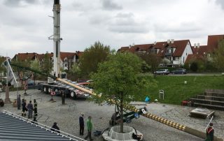 Maibaum Aufbau 2016