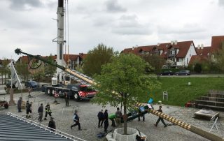 Maibaum Aufbau 2016