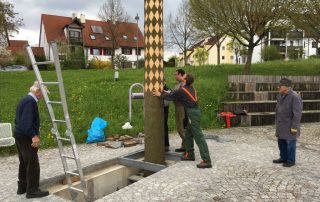 Maibaum Aufbau 2016