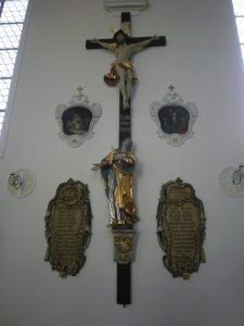 Gedenktafel in der alten Pfarrkirche 1918